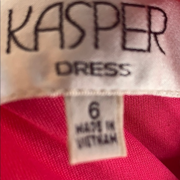 Kasper Sleeveless Ruffle Neck Sheath Dress Size 6 - Picture 7 of 8